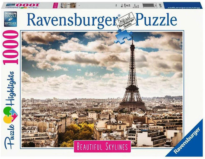 Ravensburger 維寶 巴黎拼圖, 巴黎 多色, 1000片, 1盒