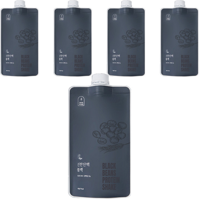 맘메이크 진한단백 블랙, 40g, 5개