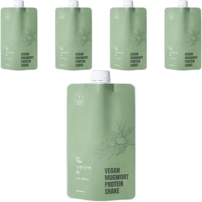 맘메이크 진한단백 쑥 파우치, 40g, 5개