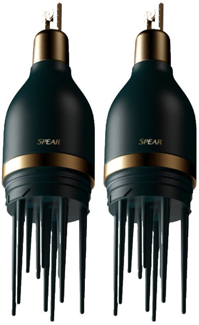 포뷰트 남성용 스피어 포마드 헤어브러쉬, 2개, 딥 그린