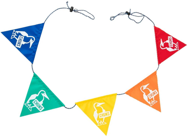 CHUMS Booby Logo Garland三角旗 CH621964Z021, 彩虹