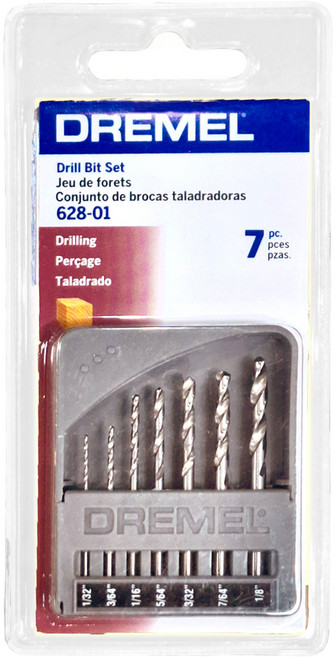 DREMEL 精美 7支鑽頭組 628, 1組
