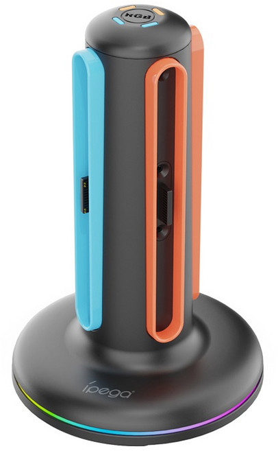 ipega 派鯊魚 SWITCH2 圓形四充, 1個, 黑色, PG-SW2052