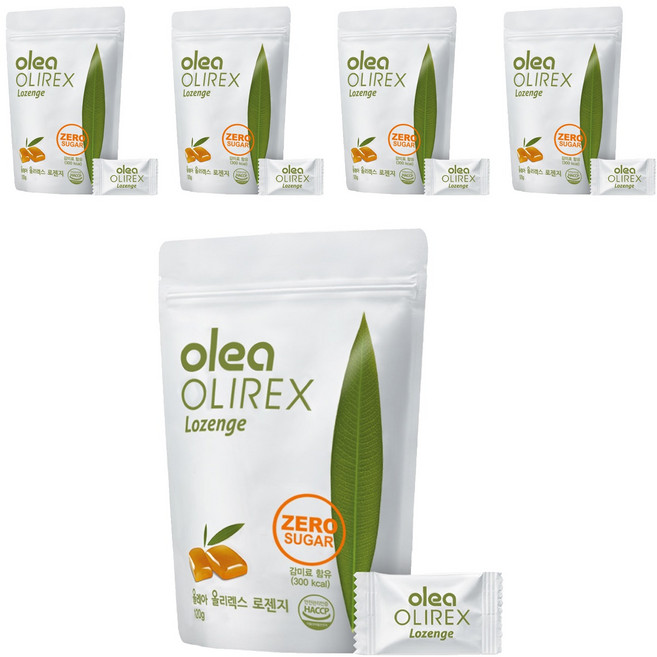 올레아 올리렉스 로렌지 허브캔디, 120g, 5개