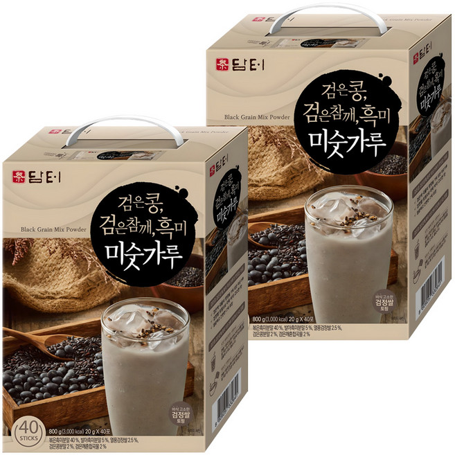 담터 검은콩 검은참깨 흑미 미숫가루, 20g, 80개
