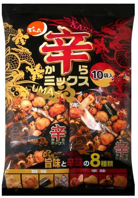 DENROKU 傳六 辣味什錦豆果子, 260g, 1袋