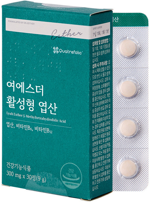 에스더포뮬러 여에스더 활성형 엽산 9g, 30정, 1개