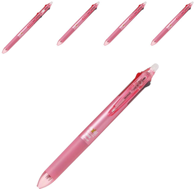 프릭션 슬림 3색 볼펜 0.5mm, 소프트핑크, 6개