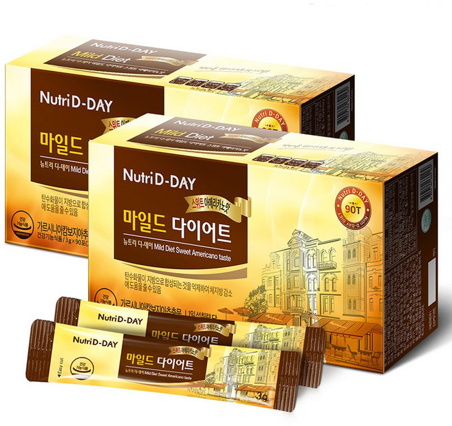 뉴트리디데이 마일드 다이어트 스위트 아메리카노맛, 270g, 2개
