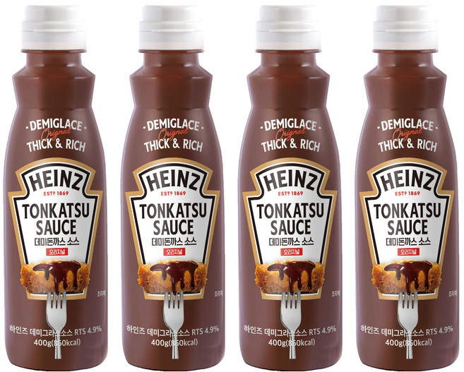 하인즈 데미 돈까스 소스, 400g, 4개