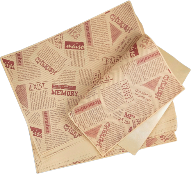 유티 베이킹 포장 코팅 크라프트 왁스 페이퍼 브라운 38 x 28 cm, 1개입, 100개