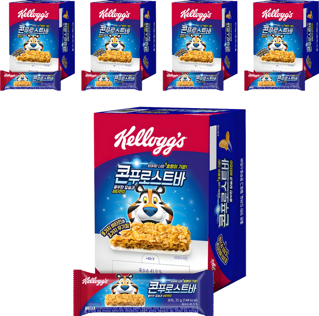 Kellogg's 家樂氏 玉米脆片能量棒 12條入, 420g, 5盒