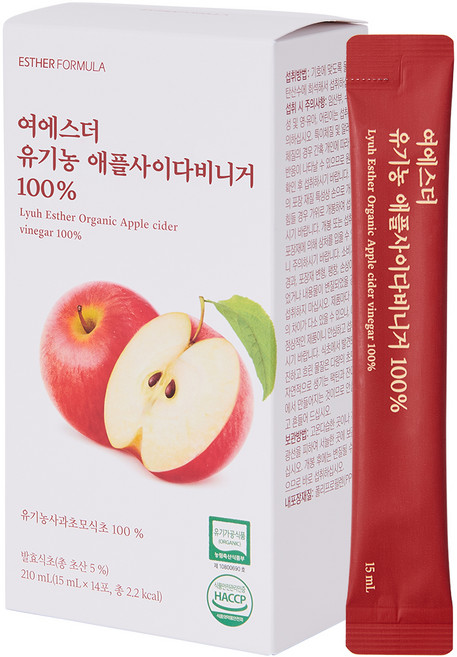 에스더포뮬러 여에스더 유기농 애플사이다비니거 14p, 1개, 210ml