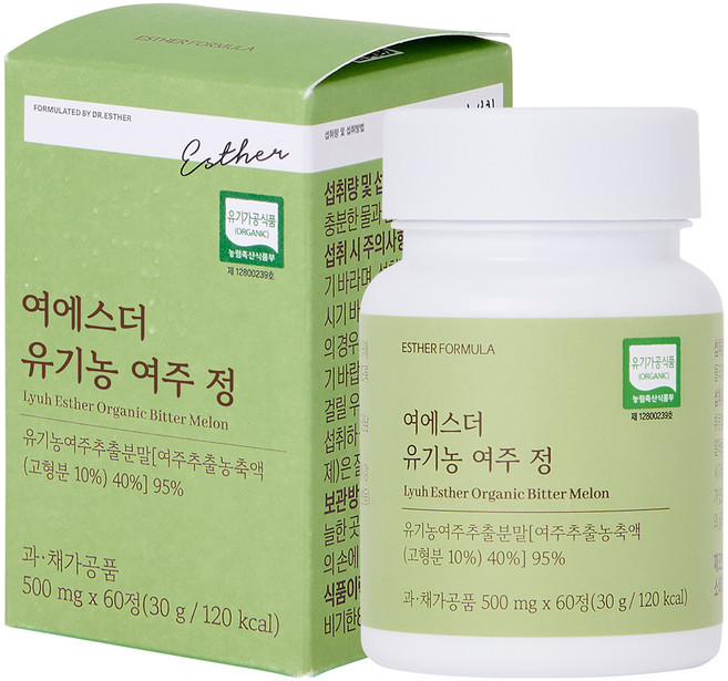 에스더포뮬러 여에스더 유기농 여주 정 30g, 1개, 60정