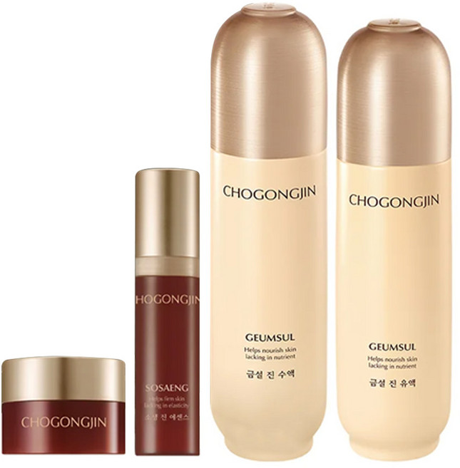 MISSHA 初拱辰 金雪基礎保養2件組 化妝水150ml + 乳液120ml, 1組