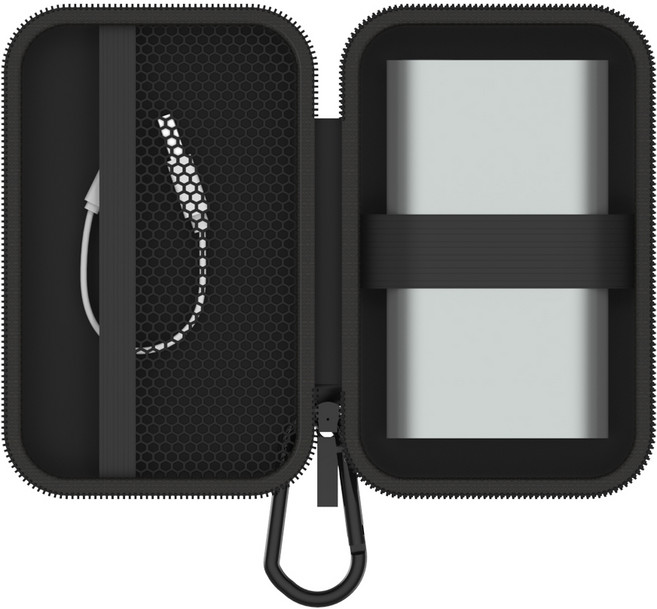 바나다 보조배터리 파우치 S, 블랙, 1개