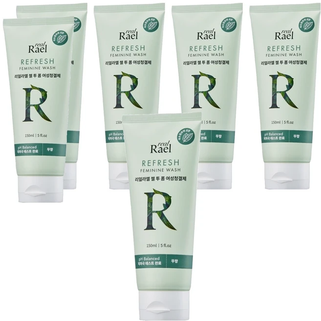 리얼라엘 젤 투 폼 여성청결제, 6개, 150ml - 쿠팡