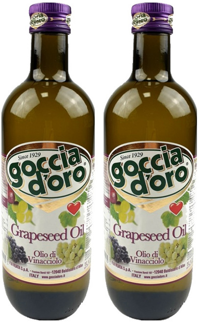 goccia d'oro 頂級葡萄籽油, 2個, 1L