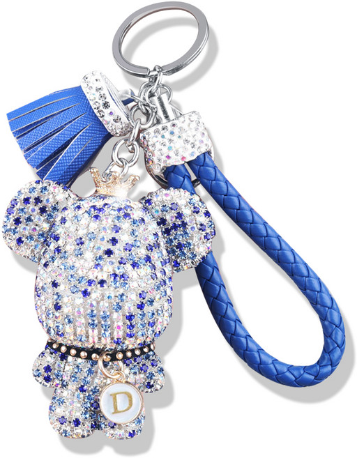 지엠지모터스 블링베어 키홀더, 1개, 블루스타