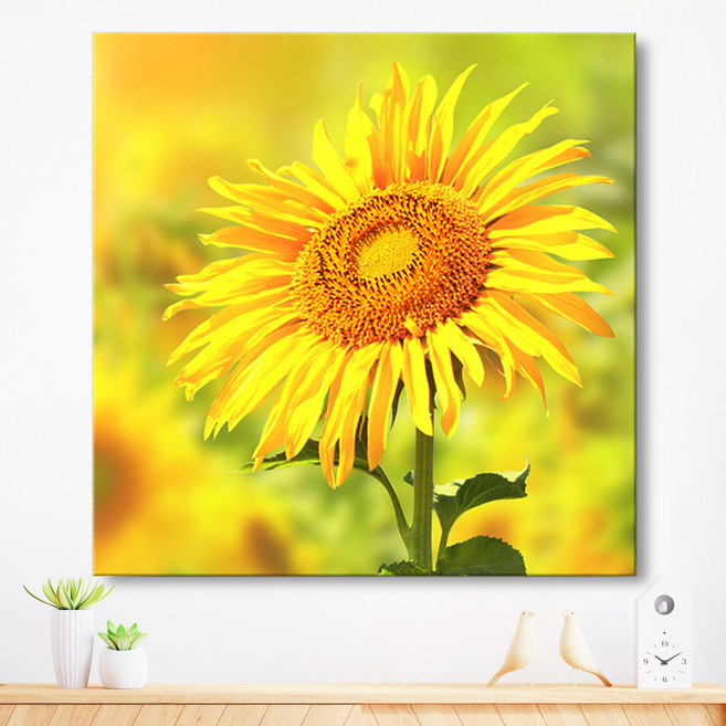 므뮤 돈들어오는 돈벼락 재물가득 해바라기 캔버스 그림 인테리어 액자, 7번