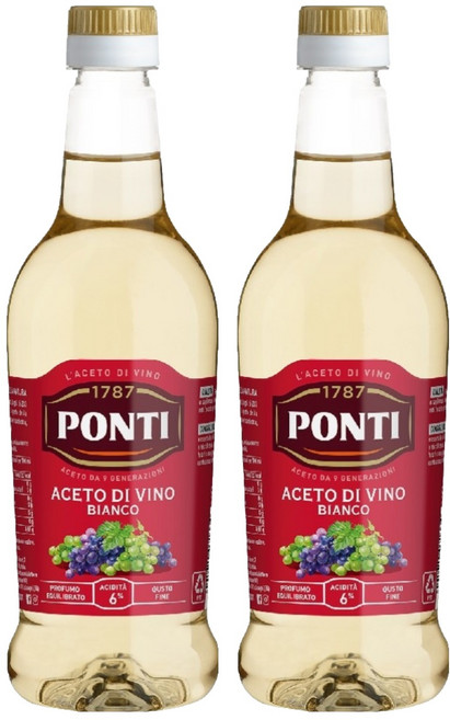 폰티 화이트 와인식초, 500ml, 2개