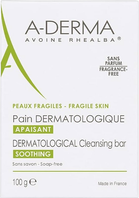 A-DERMA 艾芙美 燕麥非皂性潔膚皂, 100g, 1個