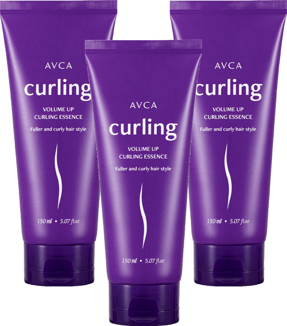 아브카 볼륨 업 컬링 헤어에센스, 3개, 150ml