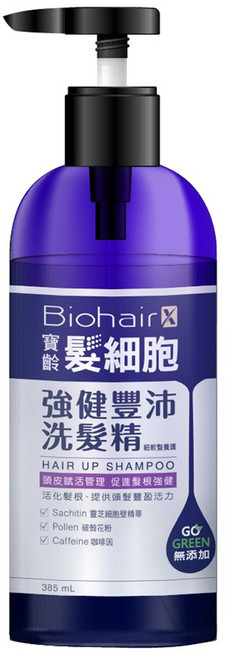PBF 寶齡富錦 髮細胞強健豐沛洗髮精 細軟髮養護, 385ml, 1瓶