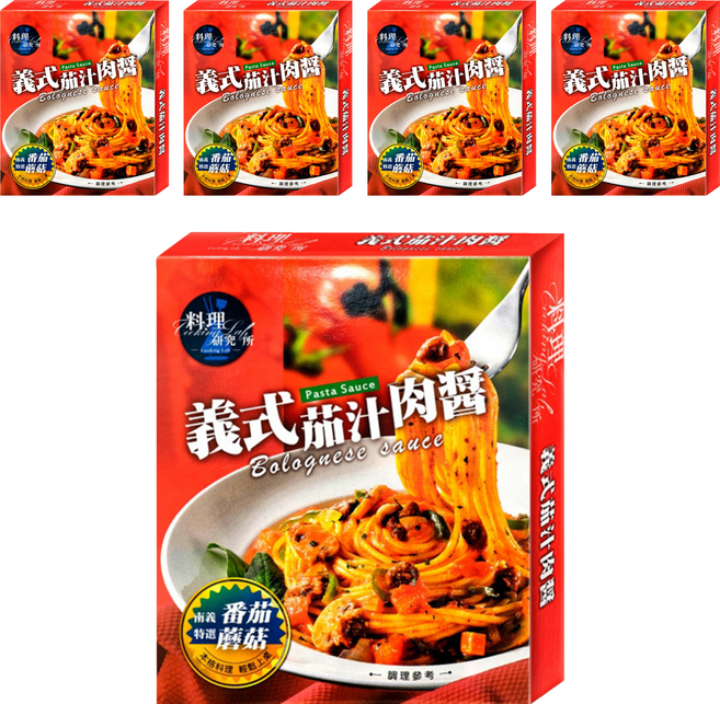 聯夏 料理研究所 義式茄汁肉醬, 140g, 5盒