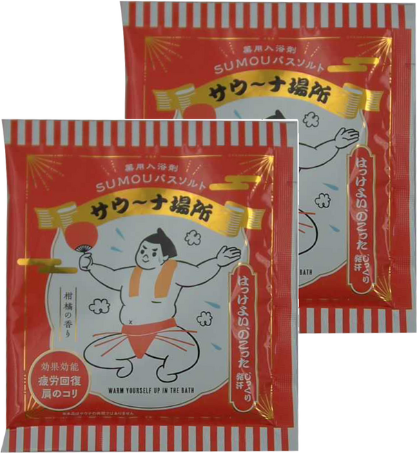 C SUMOU 入浴鹽 柑橘, 50g, 2包