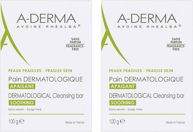 A-DERMA 艾芙美 燕麥非皂性潔膚皂, 100g, 2個