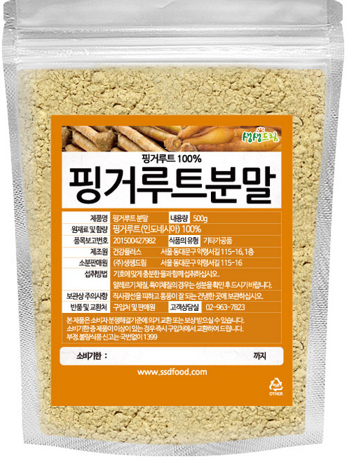 생생드림 핑거루트 분말, 1개, 500g