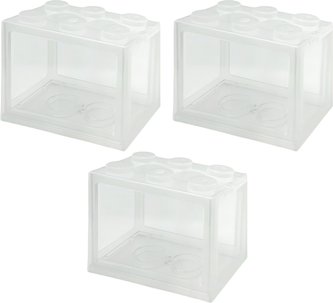 高精寵物 積木魚缸, 半透色, 3個