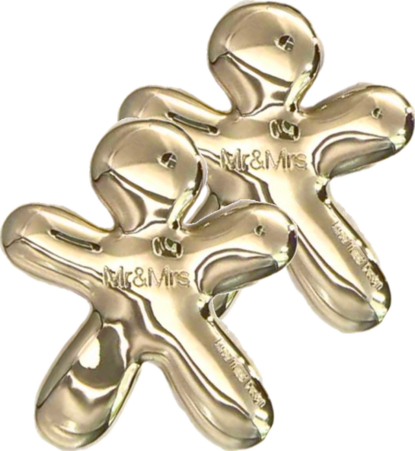 Mr&Mrs FRAGRANCE NIKI METAL GOLD 香氛片, 東方香氣, 2個