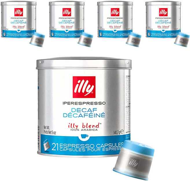 일리 디카프 디카페인 캡슐커피, 6.7g, 21개입, 5개