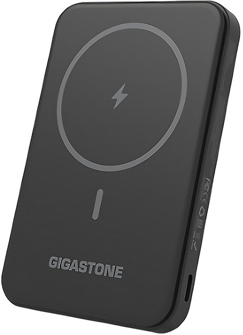 GIGASTONE 立達 磁吸無線行動電源 5000mAh 15W, MP-5000 GO, 黑色