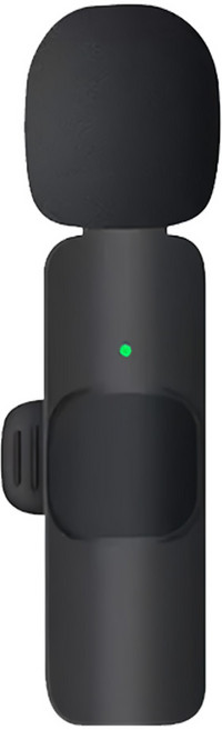 Neon 台灣霓虹 一拖二Type-c手機直播降噪麥克風 20米無障礙接收 即插即用 適用於各型號手機/電腦/平板等設備, 黑色, 1個