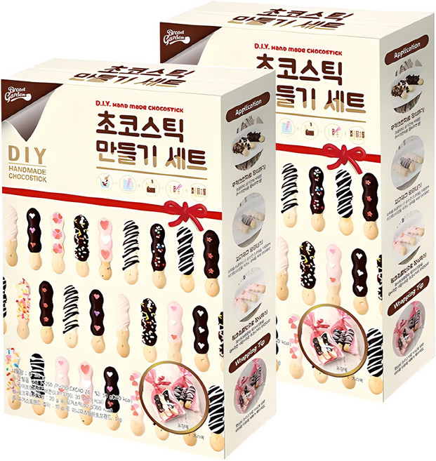 브레드가든 초코스틱 만들기세트, 초코스틱 만들기세트6종, 2세트