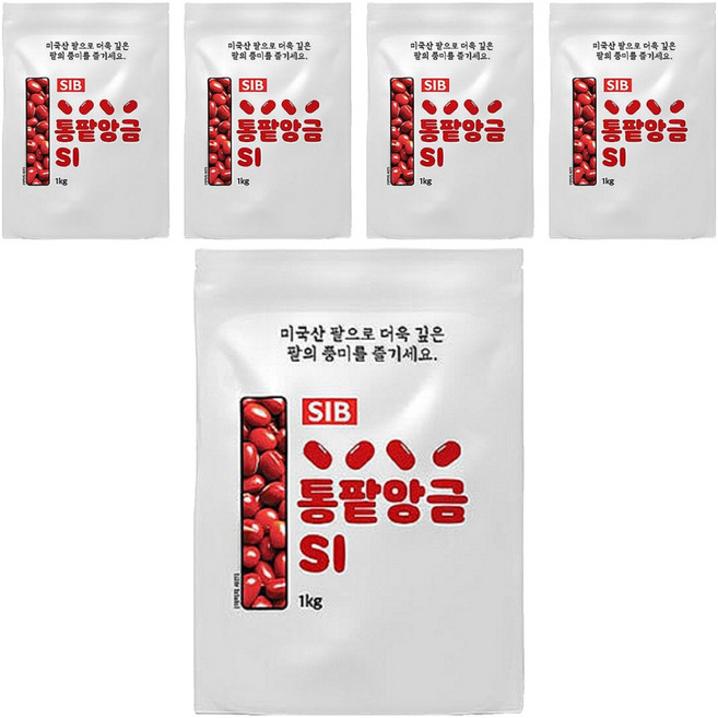 SIB선인 소울백서 가정용 베이킹 통팥앙금, 5개, 1kg
