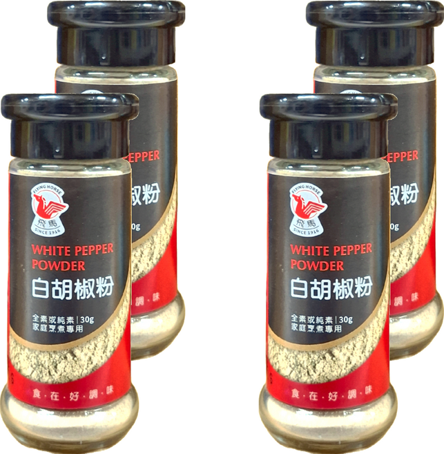 飛馬 白胡椒粉, 30g, 4瓶