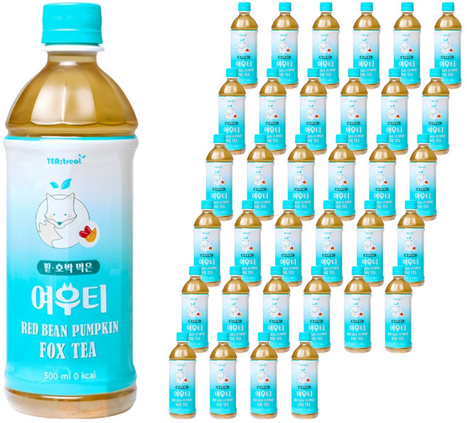 티트리트 여우티 호박팥차, 500ml, 48개
