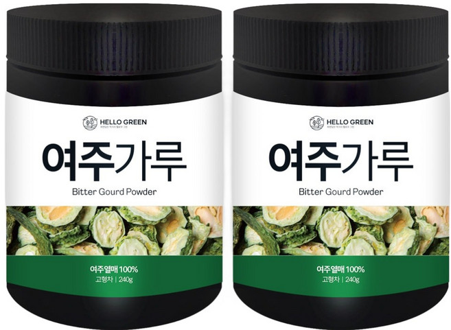 헬로우그린 여주 분말, 240g, 2개