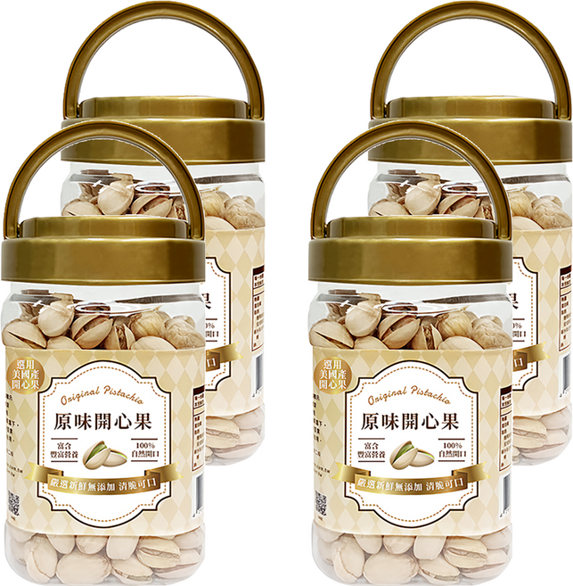 臻御行 原味開心果, 320g, 4罐