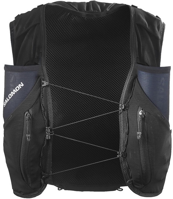 SALOMON ADV SKIN 12 水袋背包組, 1個, 烏木黑