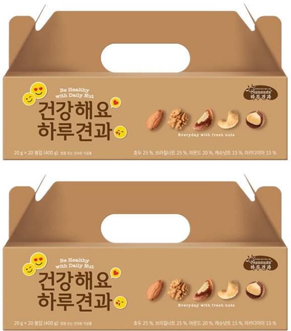 썬넛트 건강해요 하루견과, 400g, 2개