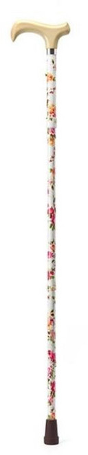 Merry Sticks 悅杖 繽紛生活折疊手杖Premium, 象牙白紅玫瑰, 1支