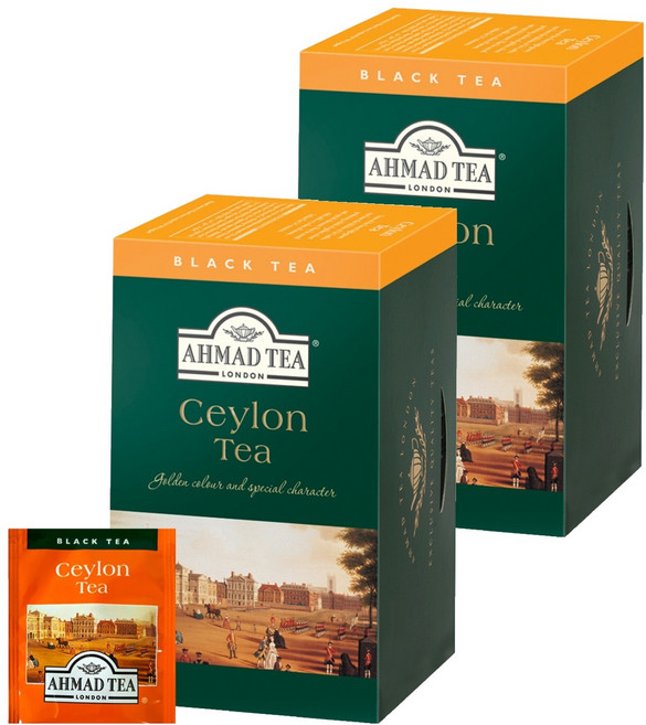 AHMAD TEA 錫蘭紅茶茶包, 2g, 20包, 2盒
