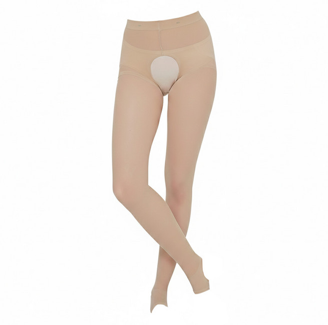 DONATI SOCKS 女性開檔高爾夫褲襪 40D, 1雙, 膚色