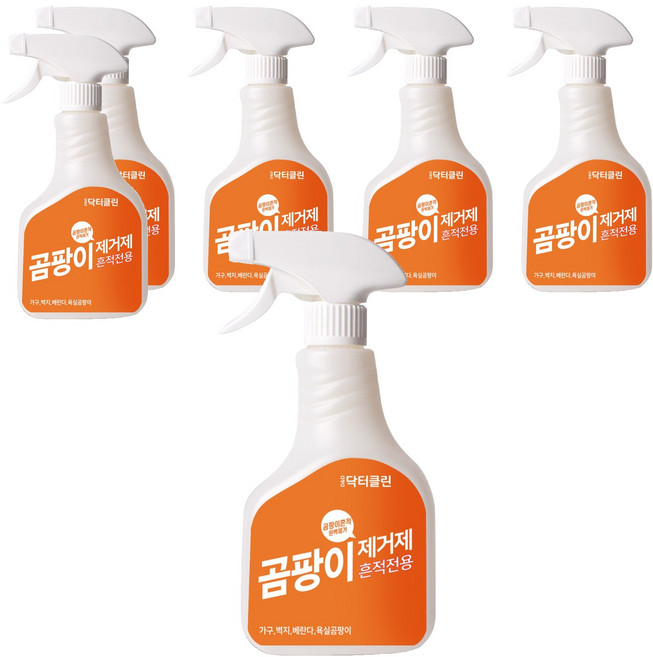 닥터클린 디앤디 곰팡이제거제 흔적전용, 500ml, 6개