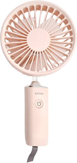 Kinyo 手持充電風扇, RF-303, 粉色